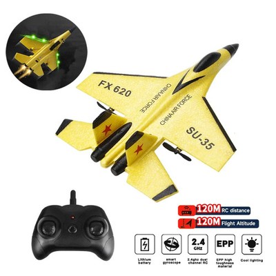 RC Foam Glider Plane 2.4G Remote Control Jet Toy Kids Outdoor Easy Fly Model  