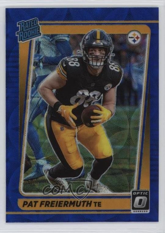2021 Panini Donruss Optic Rated Rookie Blue Scope Prizm Pat Freiermuth #232 1d40