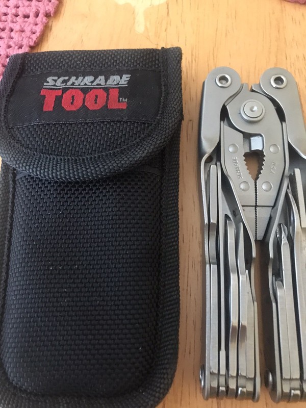 Pre Owned Mint Condition Schrade Tough Multi-Tool Pliers with Black Nylon Sheath