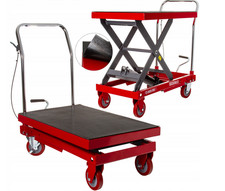 Idraulica Tabella di Elevatore a Forbice 500kg Officina Piattaforma Carrello