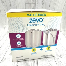 Zevo Flying Insect Trap (2 Plug-in Bases + 2 Cartridges)