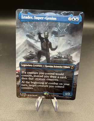 Wizards of the Coast MTG Leader, Super-Genius Marvel Rare 0330 Reg Borderless EN