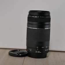 Canon EF 75-300mm f/4-5.6 III Telephoto Zoom DSLR Camera Lens GOOD/TESTED 