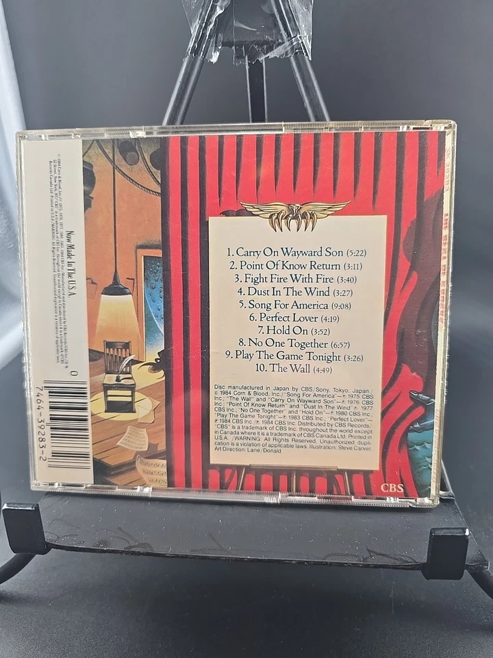 Kansas The Best Of CD 1984 Rock Classics Greatest Hits CBS Records Very Good Foto 2 de 4