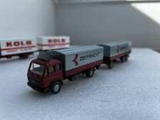 Wiking 70532 Mercedes 1632 NG SK Zeitfracht Plane Hängerzug Gespann 1:87 H0