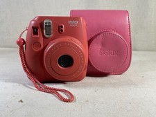 Fujifilm Instax Mini 8 Instant Camera Red Pink Case Tested Works 005
