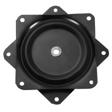 Base giratoria de asiento con rodamiento de bolas cuadrado para silla reclinable negra