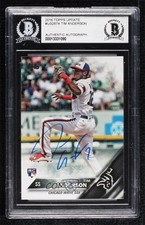 BAS 2016 Topps Update Tim Anderson (White Jersey) #US287 Authentic Auto 08a7