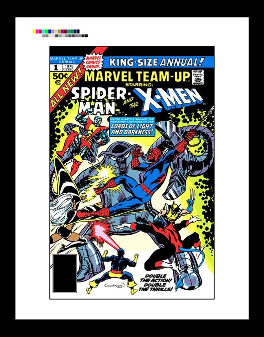 Dave Cockrum Marvel Team-Up Annual #1 X-Men Rare Production Art Cover