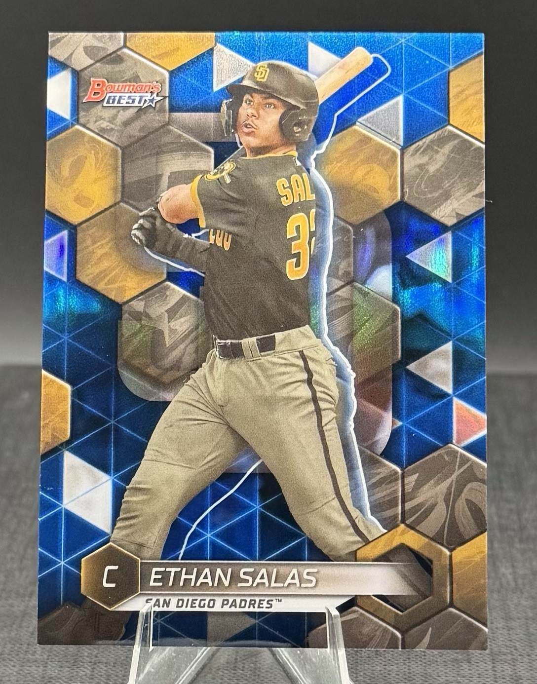 2023 Bowman's Best Blue Refractor #TP-26 Ethan Salas /150 San Diego Padres