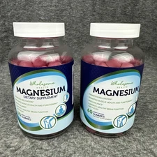 2 x Wholesome Health Magnesium Mood Brain & Focus 60 Berry Gummies EXP 02/2027