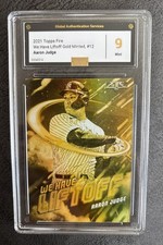 2021 Topps Fire - We Have Liftoff Aaron Judge #WHL-12 Gold Minted