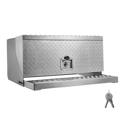 Uimoso Semi-Truck Aluminum Step Tool Box 30'' x 29.5'' x 15.8'' for Heavy-Duty Use