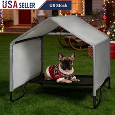 Large Dog House Elevated Pet Shade Outdoor Canopy Waterproof Durable Tent Dogs