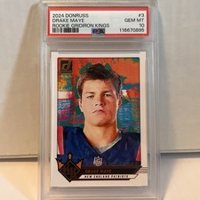 2024 Panini Donruss Rookie Gridiron Kings Drake Maye #3 (RC) PSA 10 🔥🔥🔥🔥