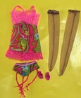 Vintage Mattel 1968 Barbie Doll #1821 Underliners Lingerie Fashion Set & heels