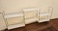 Etagère modulable vintage string tomado double ou triple étagères murales métal 
