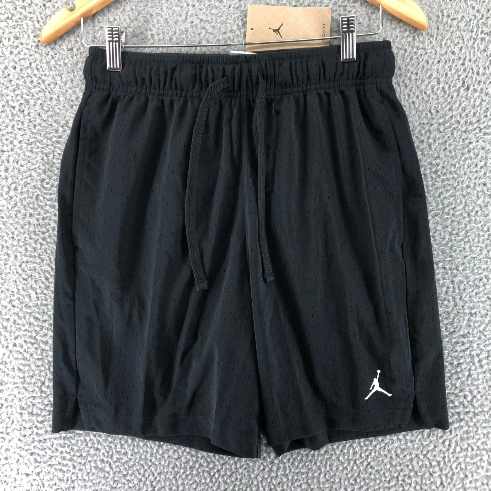 Air Jordan Men's S Dri-FIT Sport Mesh Shorts Jumpman Black White FN5816-010
