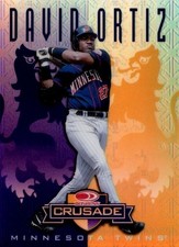 DAVID ORTIZ #110 1998 DONRUSS LEAF ROOKIE CRUSADE PURPLE REFRACTOR LE 51/100
