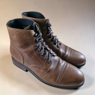 Thursday Everyday Boots Captain Mens Size 9 Brown Leather Handmade *Barely Worn.