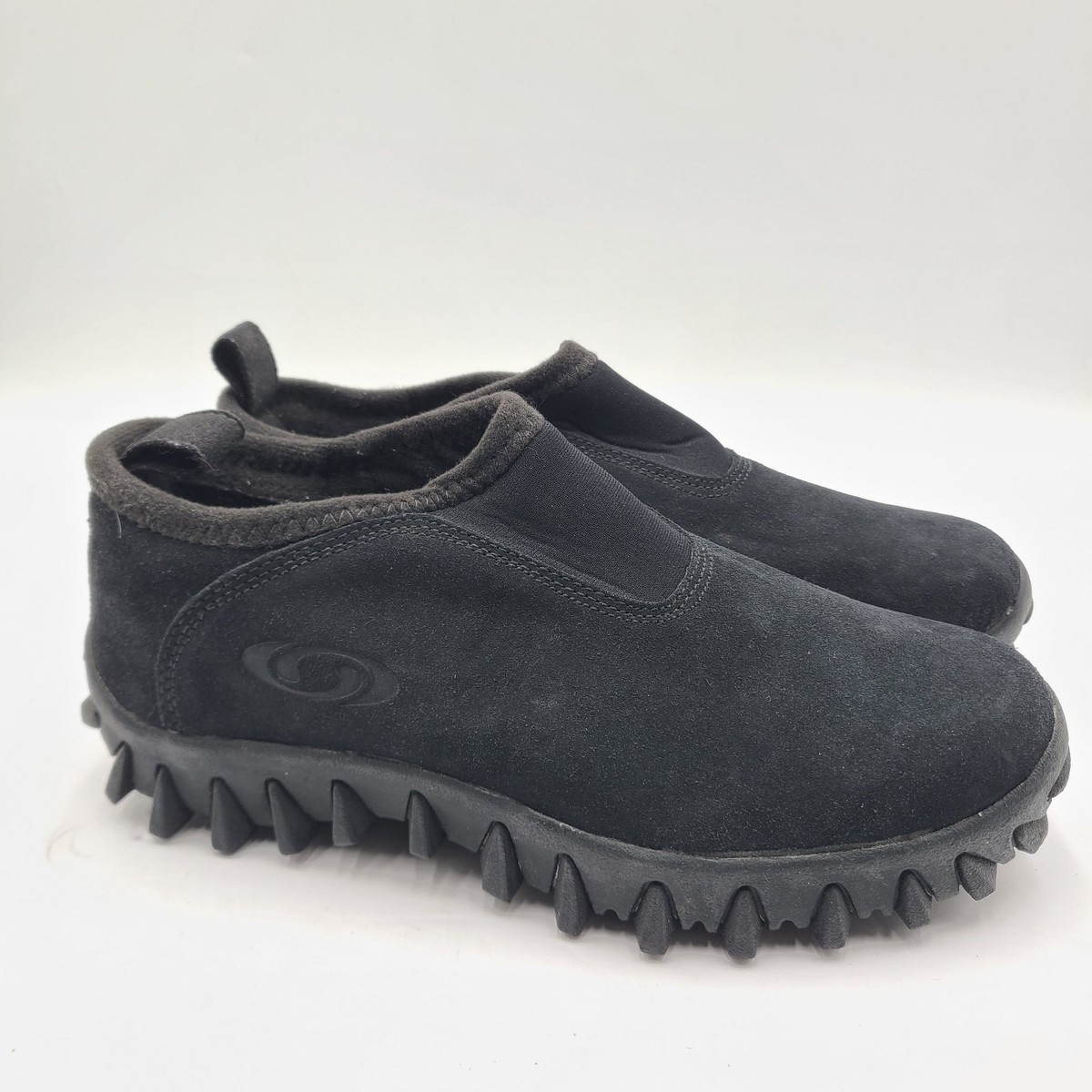 Black Suede Salomon Contagrip CX Moc Snow Clog Slip-on Hiking Shoes 11.5 Salomon Contragrip CX Slip On Black Suede | Mercari main image 3