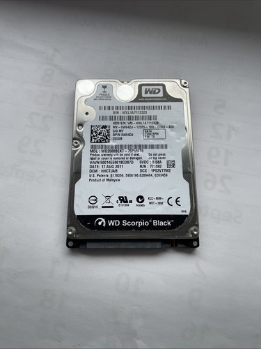 Laptop HDD Western Digital 250GB SATA 2,5" 7200 Scorpio Black WD2500BEKT