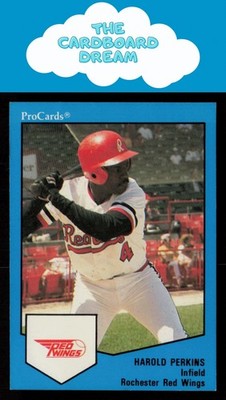 Harold Perkins 1989 ProCards Triple A #1643 Rochester Red Wings Baseball Card