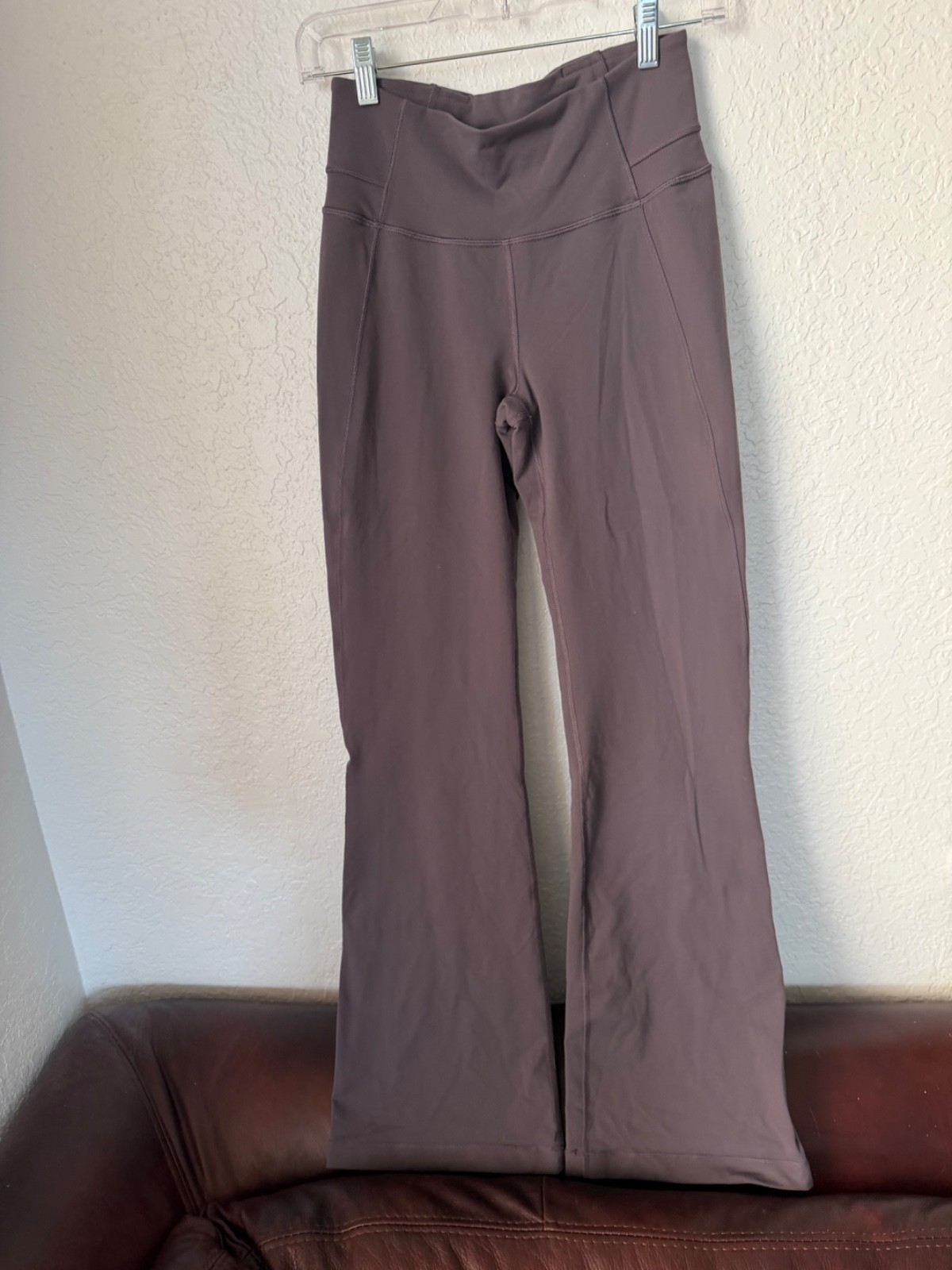 lululemon womens pants flared. Size 6, color grey