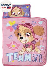 Paw Patrol Team Skye Toddler Nap-Mat Set - Includes Pillow and Plush Blanket   G