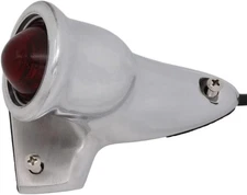 FATECIM Vintage Old School LED Custom Motorcycle Tail Light FTC-3050-Chrome 