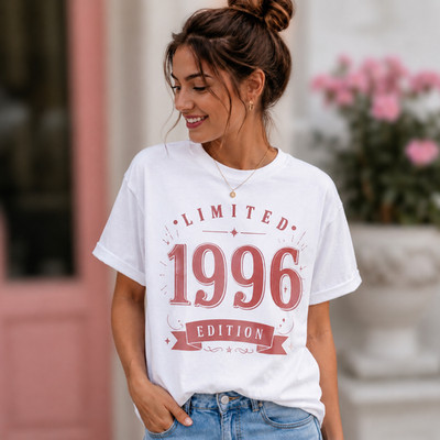 T-Shirt Edition 1996, Retro Geburtstagsjahr