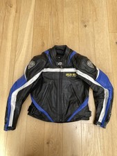 Giacca da moto in pelle da uomo Arlen Ness taglia UK 38" petto