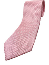 UNBRANDED 100 Microfiber Skinny Tie Men's Pink White Silver Sparkle Necktie NEW