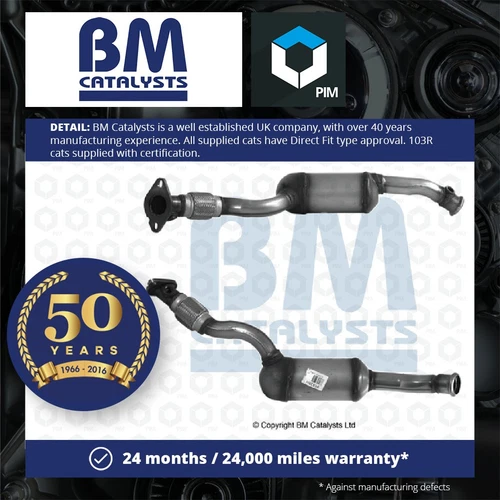 Convertidor Catalítico Tipo Aprobado + Kit de Montaje BM91538HK BM Catalizadores Calidad - Imagen 1 de 3