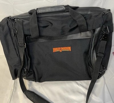 Harley Davidson Carrying Bag Unisex Adult Black Pockets Adjustable Double Strap