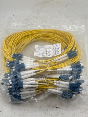 LOT OF 20 PCS - LC/UPC-LC/UPC SM 9/125 DX 2M Fiber Optic Cable