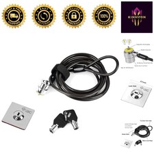 Secure Your Devices: Anti-Theft Laptop Cable Lock with Keys - 6.5ft Steel Cable