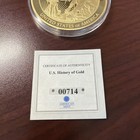 U.S. "History of Gold" –American Mint 70mm COA  00714 — photo 3