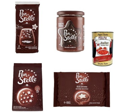 Mulino Bianco Pan di Stelle Testset 4tlg Creme, Kekse, Kuchen+Polpa