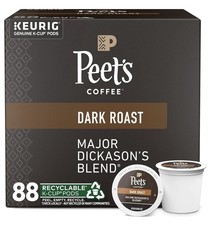 Peet's Dark Roast Keurig K-Cup Pods, Major Dickason's Blend, 88 Ct June 2026 