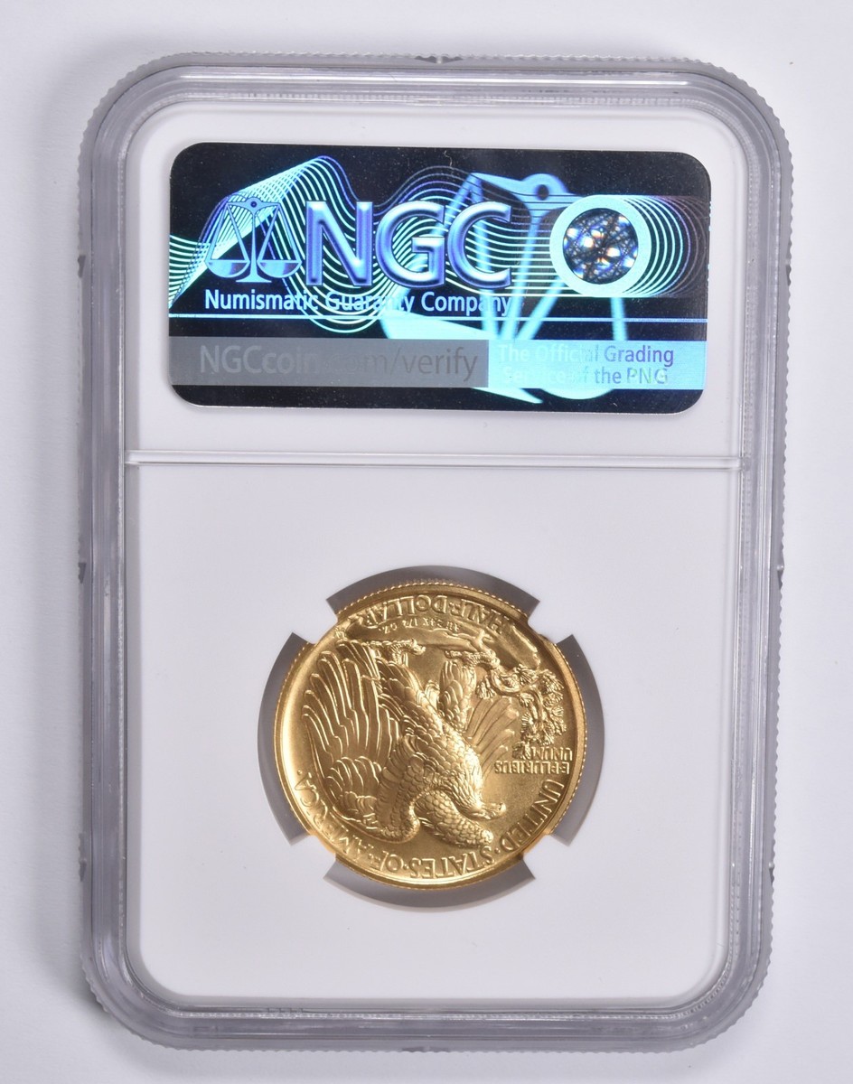 2016-W Gold Walking Liberty Half Dollar 1/2 Oz 24K SP70 NGC Brown