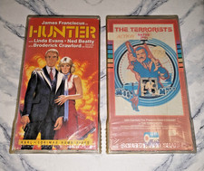 70's VHS LOT HUNTER 1976 Linda Evans THE TERRORISTS 1974 Sean Connery OOP RARE