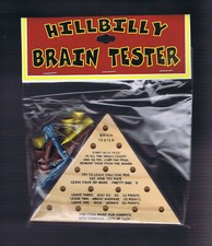 PEG GAME HILLBILLY BRAIN TESTER I.Q. Puzzle w/ Golf tees / Pegs - New / Sealed