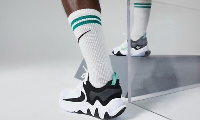 Mens Nike Giannis Immortality 2 White/Black-Barely Volt - DM0825‎ 101 Size 10 Mens Nike Giannis Immortality 2 White/Black-Barely Volt  main image 4