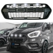 Per Ford Transit 2018-2023 Griglia Personalizzata Stile Raptor Aggiornamento Superiore Mesh con LED