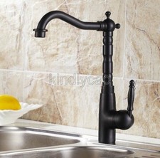 Black oil Antique Brass Swivel Kitchen Sink Faucet Mixer Basin Tap Ksf071