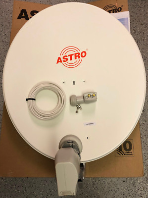 digitale Satellitenanlage,85cm,Twin-LNB(2Teilnehmer)neu hochwertig für UHD, 4k