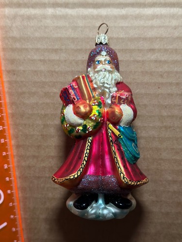 VTG Christopher Radko DANDY SANTA CLAUS Glass Christmas Ornament 99-484-0 - Picture 3 of 10