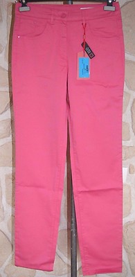 Pantalon Droit Rose Stretch JOCAVI - Taille 36, Neuf Avec étiquette (prix D'origine 129€)