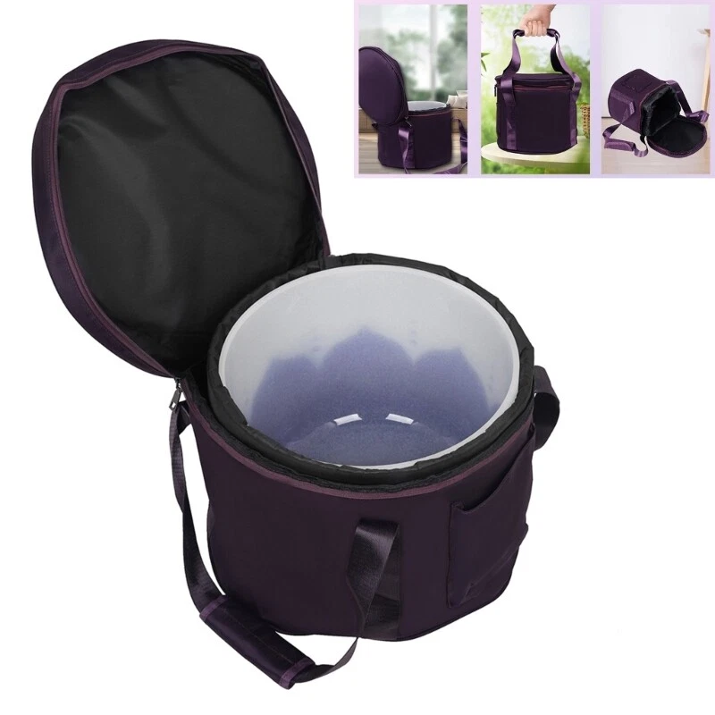 Multifunctional Crystal Bowl Bag Thicken Padded Carry Cases Bag Singing Bowl Bag - Image 2 of 4
